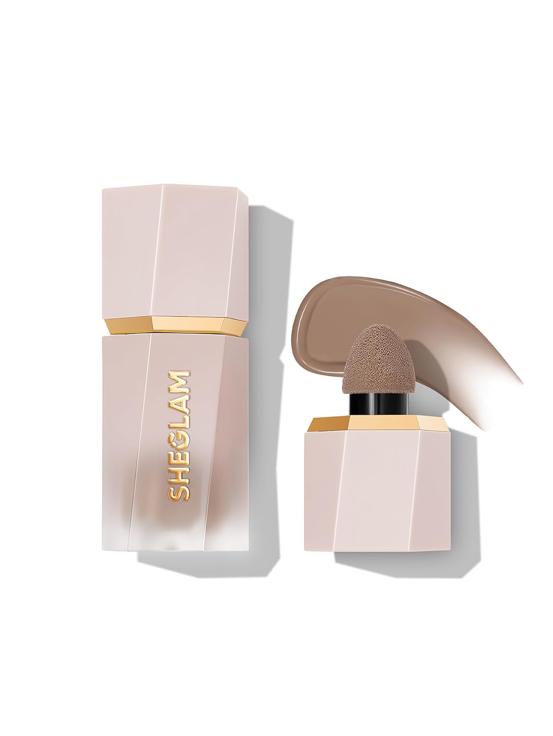 >SHEGLAM Sun Sculpt Cool Toned Liquid Contour Stick Long Lasting Cream Bronzer Makeup - Soft Tan
